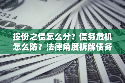 北京按份之债怎么分？债务危机怎么防？法律角度拆解债务分配与风险自保指南