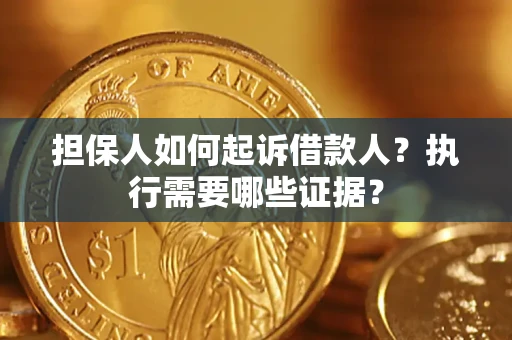 北京担保人如何起诉借款人？执行需要哪些证据？