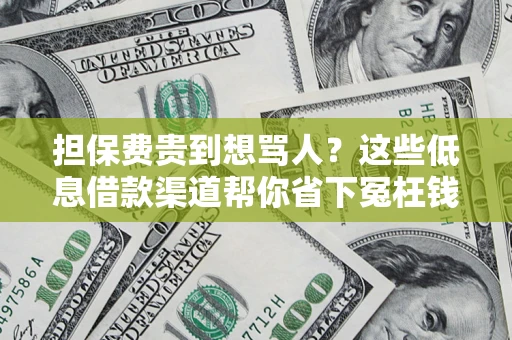 北京担保费贵到想骂人？这些低息借款渠道帮你省下冤枉钱