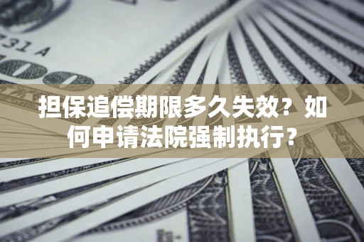 北京担保追偿期限多久失效？如何申请法院强制执行？