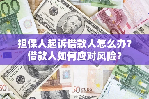 北京担保人起诉借款人怎么办？借款人如何应对风险？