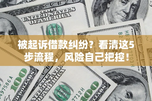 北京被起诉借款纠纷？看清这5步流程，风险自己把控！