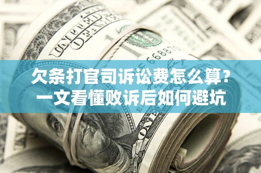 北京欠条打官司诉讼费怎么算？一文看懂败诉后如何避坑